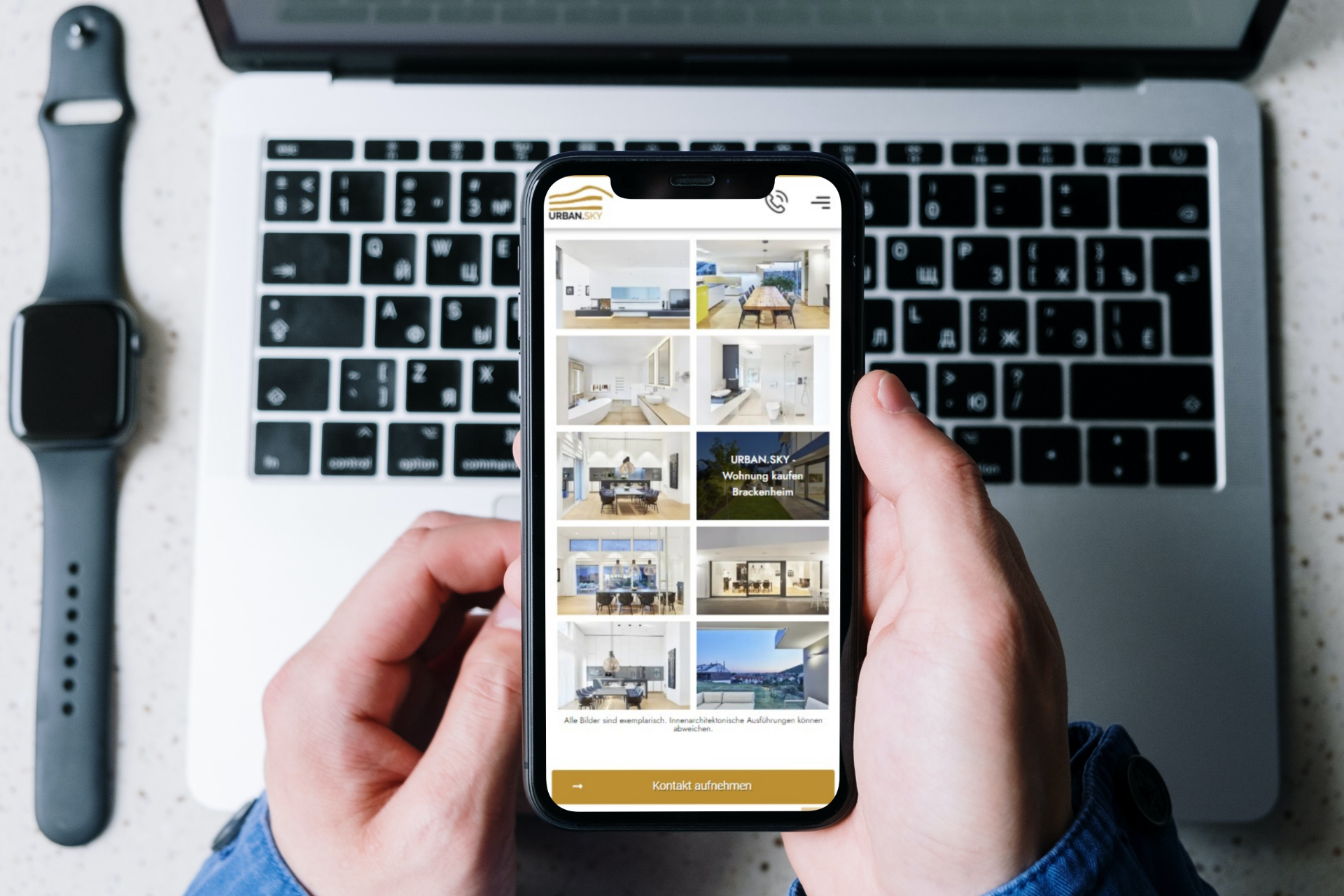 Ein Bild der Website der URBAN.SKY Heilbronn GmbH aus Heilbronn